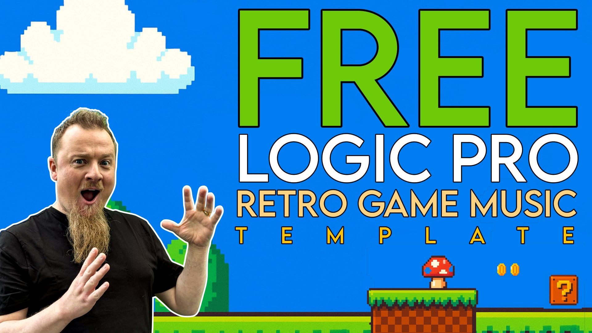 FREE Logic Pro Retro Game Music Template! (No Plugins Needed!)